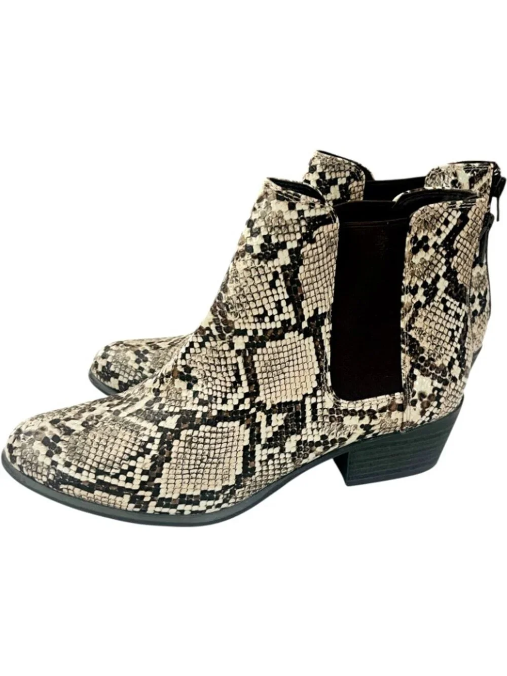 Espirit Women’s Tylee Natural Snake Ankle Boots Size 8M - NEW - Picture 10 of 11